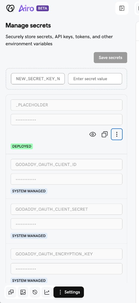Settings Panel Redesign